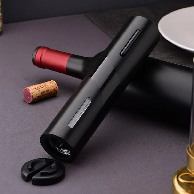 Abridor de Vinho Elétrico Recarregável com Design Sofisticado Lenogue Preto