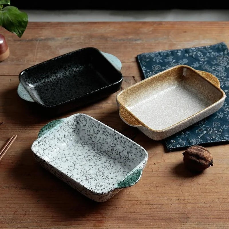 Assadeira de Cerâmica Japonesa para Forno Mesa e Servir Lenogue