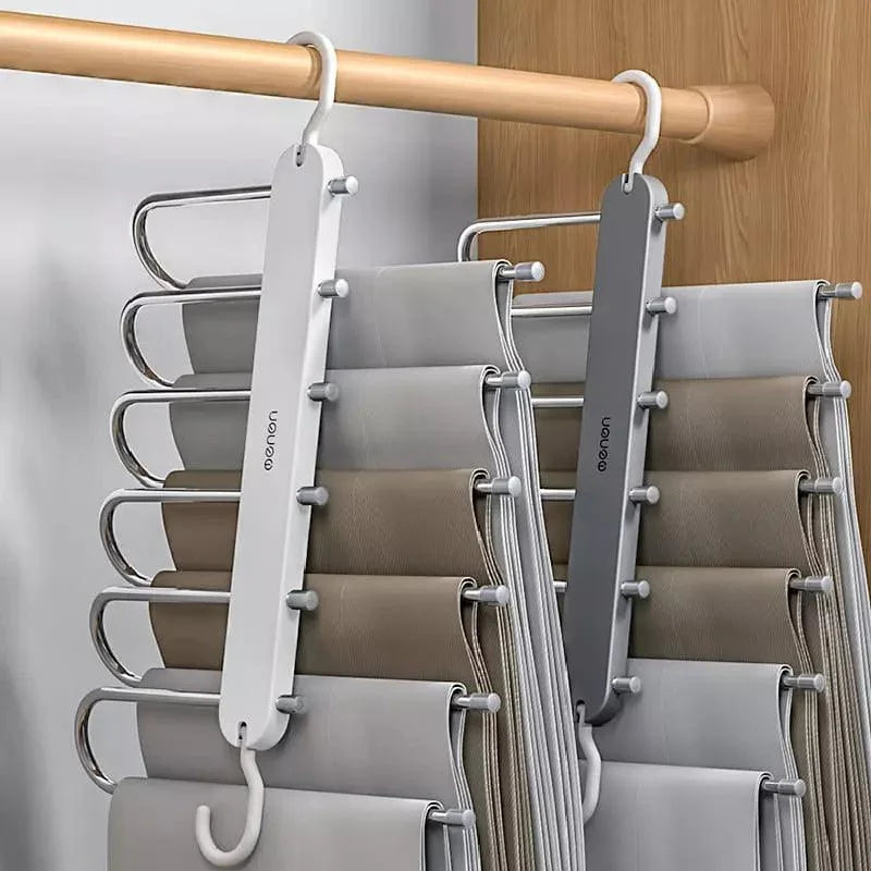 Cabide Organizador de Calças 6 em 1 para Guarda-roupa Lenogue