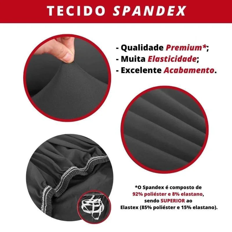 Capa Protetora para Cadeira de Jantar Spandex Bege Lenogue