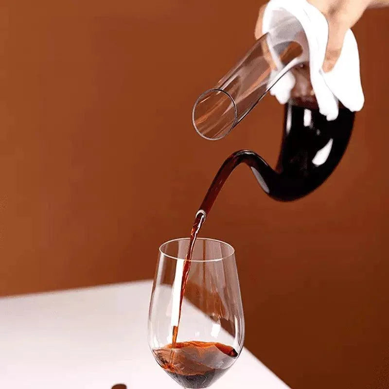 Decanter de Vinho Vidro em Formato Cisne 1500ml Lenogue Transparente