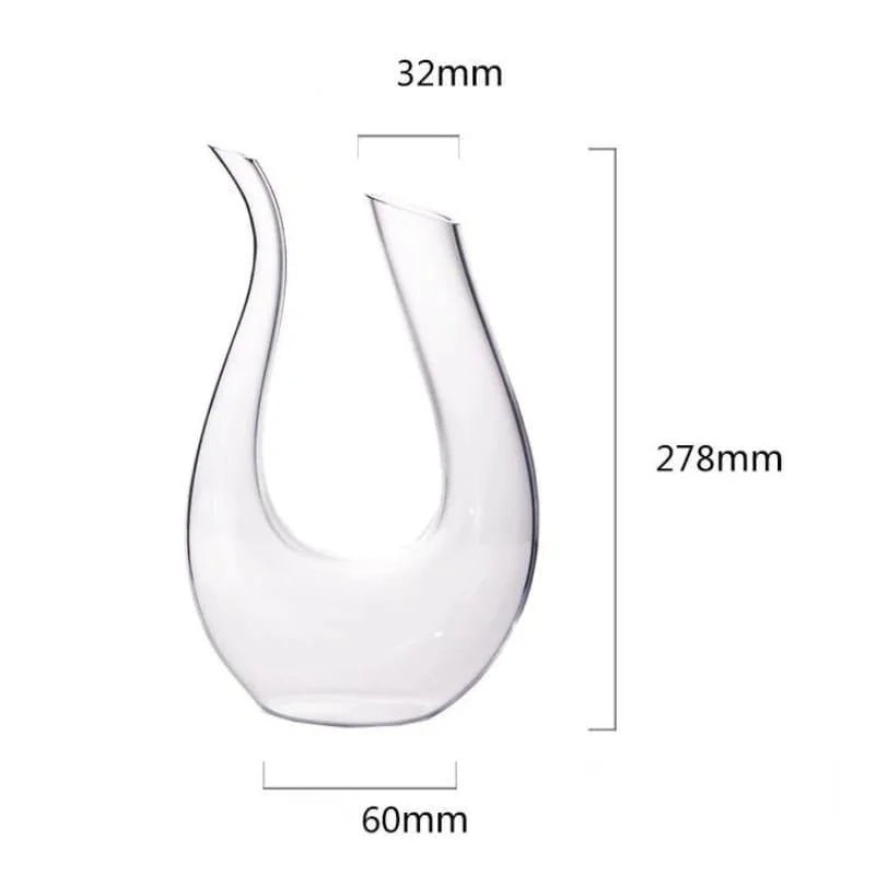 Decanter de Vinho Vidro em Formato Cisne 1500ml Lenogue Transparente