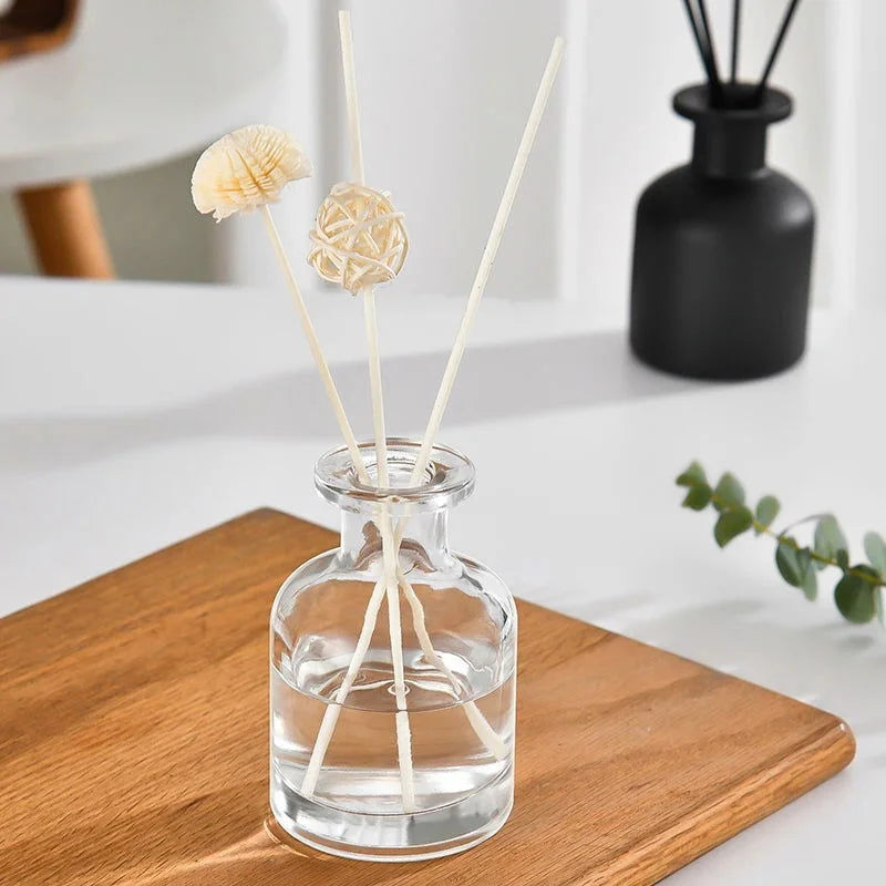 Difusor de óleo Essencial Decorativo com Varetas e Frasco Vidro Lenogue Transparente