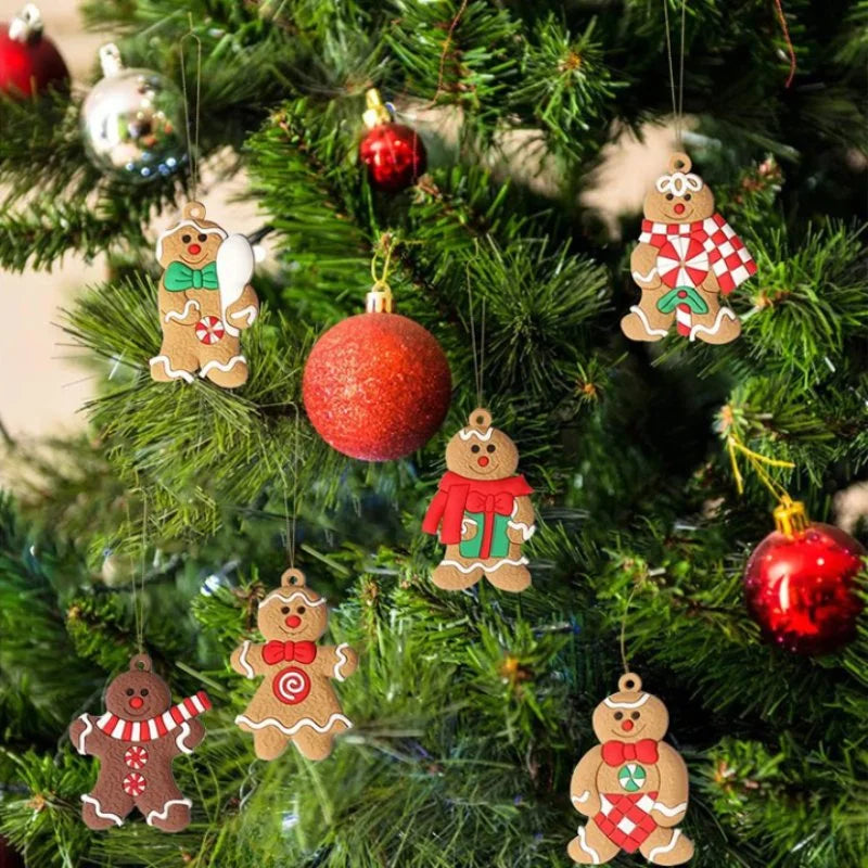 Enfeite de Natal em Formato Biscoito com 12 Unidades Lenogue