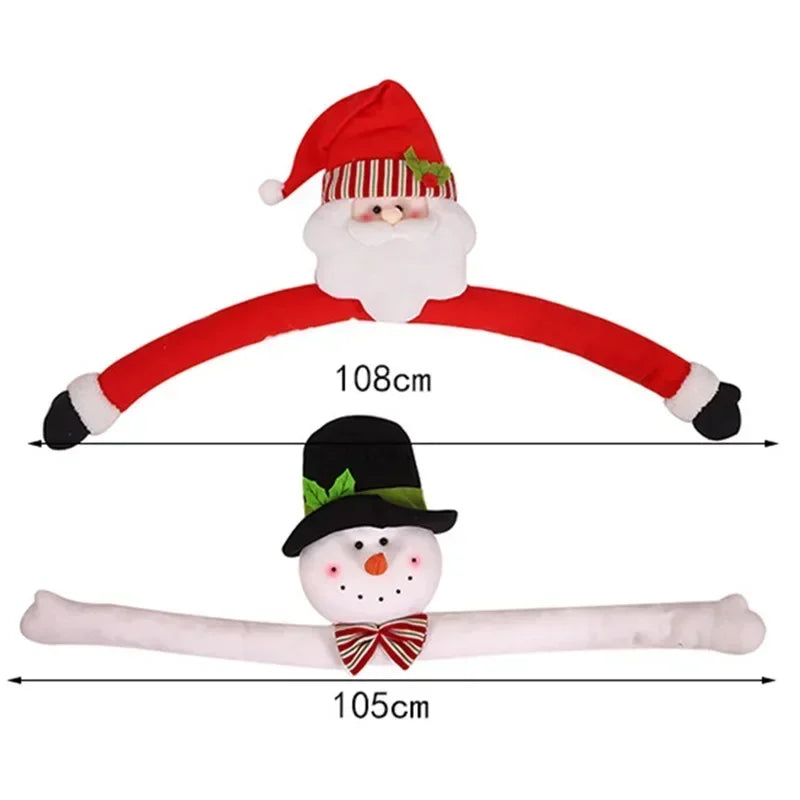 Enfeite de Natal Pelúcia Noel e Boneco Neve para árvore Lenogue