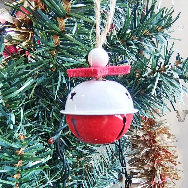 Enfeites de Natal Metal com Sinos e Flocos Neve Lenogue