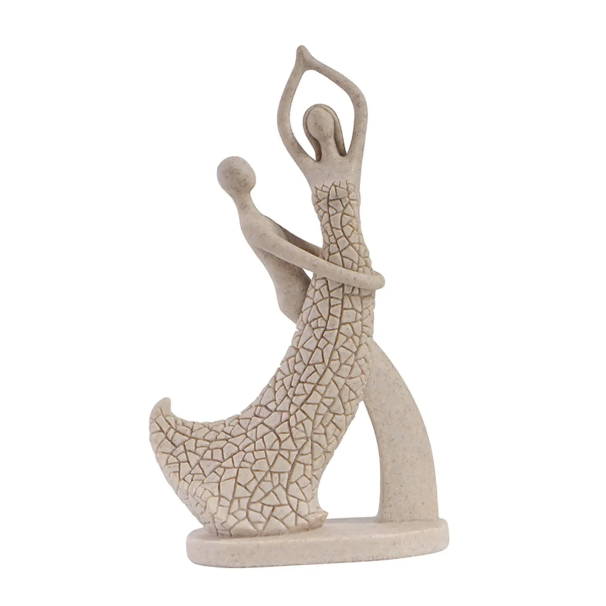 Escultura Abstrata de Casal para Mesa e Decoração Moderna Lenogue