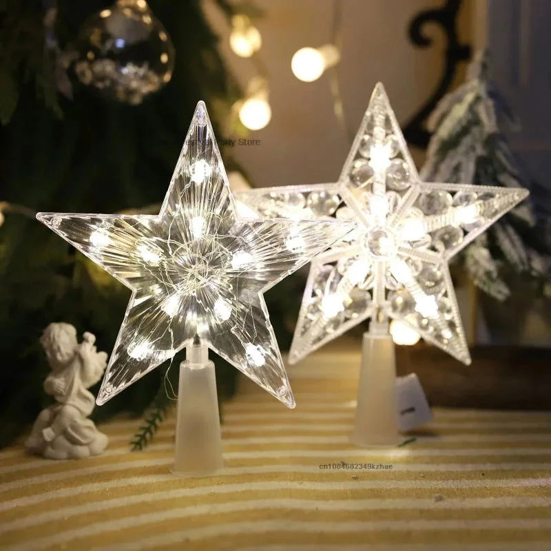 Estrela Led Acrílica para Topo de árvore Natal Iluminada Lenogue