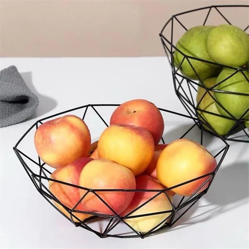 Fruteira de Metal Decorativa Multiuso para Organizar Frutas e Decorar Lenogue