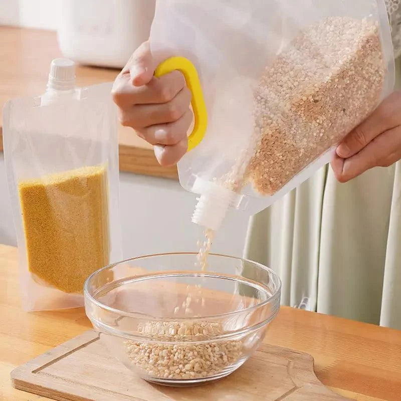 Kit 10 Sacos Dispenser para Armazenamento de Alimentos Lenogue