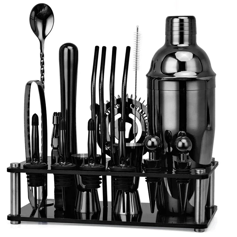 Kit Bartender com Shaker Boston e Cobbler Premium Lenogue