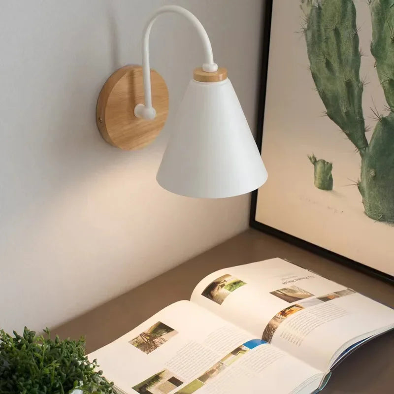 Luminária de Parede Led Metal Minimalista Moderna Lenogue Branco