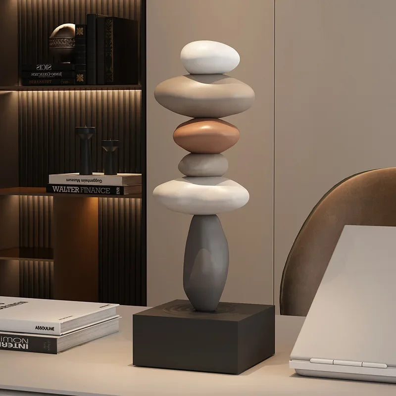 Miniaturas Decorativas em Resina para Escritório e Sala Estilo Moderno Lenogue