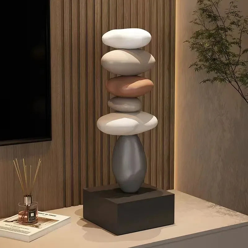 Miniaturas Decorativas em Resina para Escritório e Sala Estilo Moderno Lenogue Terracota Natural