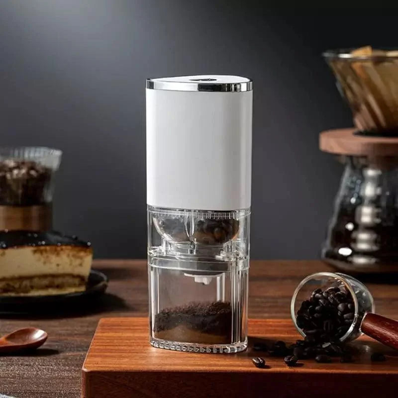 Moedor de Café e Grãos Elétrico Portátil Recarga Usb Lenogue Branco / 1 Uni