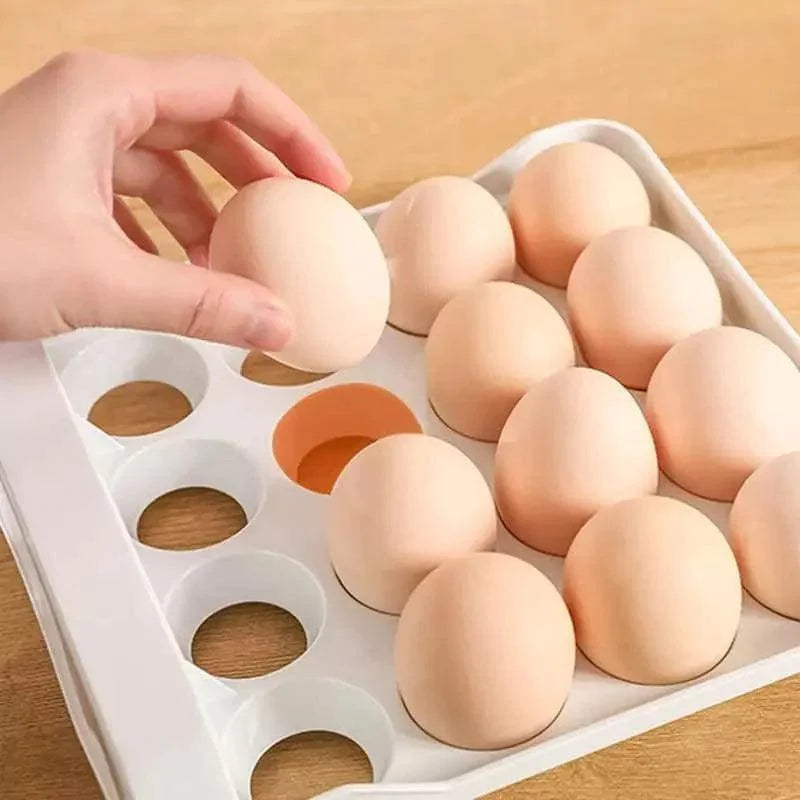 Organizador de Gavetas para Ovos Transparente Geladeira Lenogue