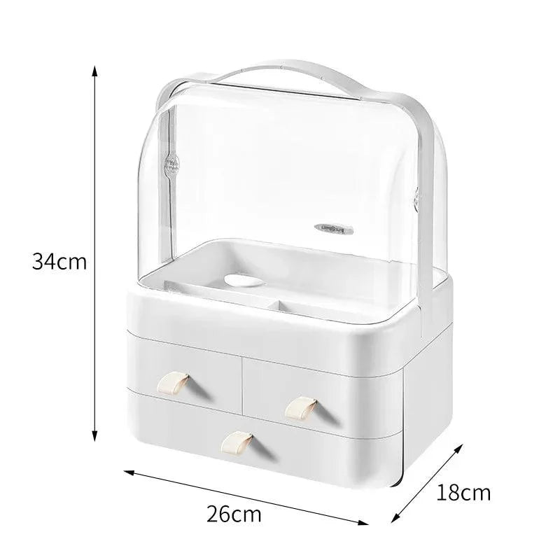 Organizador de Maquiagem e Joias Impermeável Multicolor para Mesa Lenogue