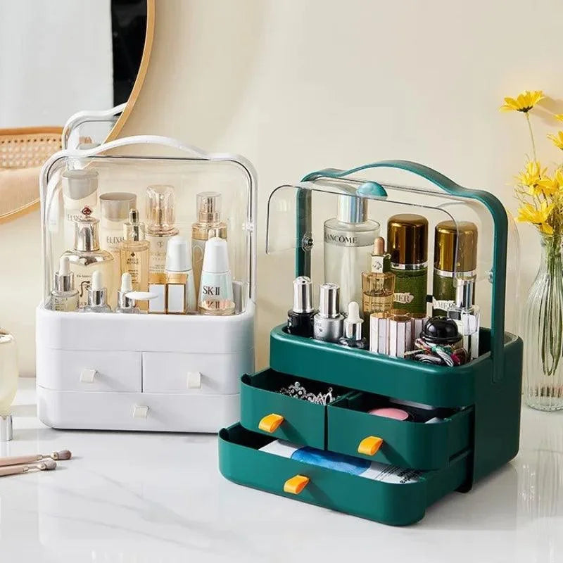 Organizador de Maquiagem e Joias Impermeável Multicolor para Mesa Lenogue