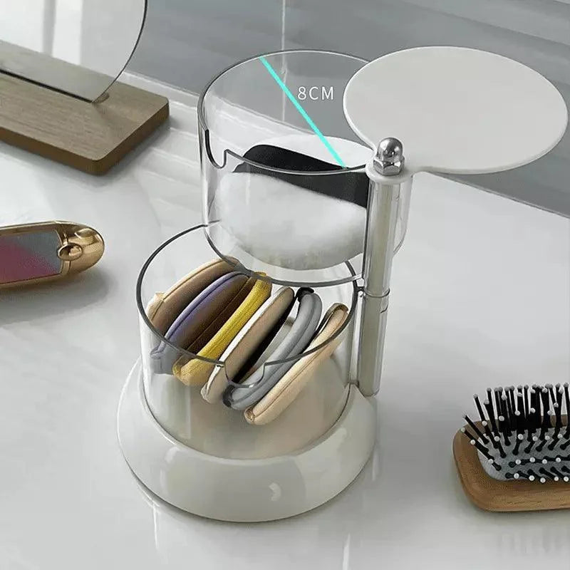Organizador de Maquiagem Porta Esponja com Design Empilhável e Moderno Lenogue