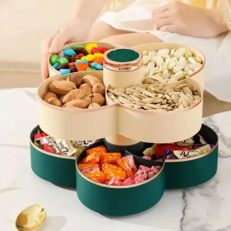 Organizador Giratório para Alimentos e Doces com Tampa Hermética Lenogue