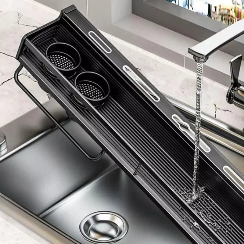 Prateleira Multifuncional para Cozinha em Aço Inox Lenogue