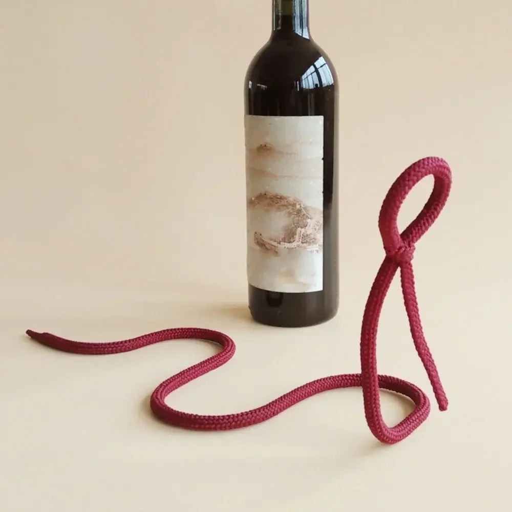 Suporte de Vinho em Forma de Cordas para Cozinha e Bar Lenogue