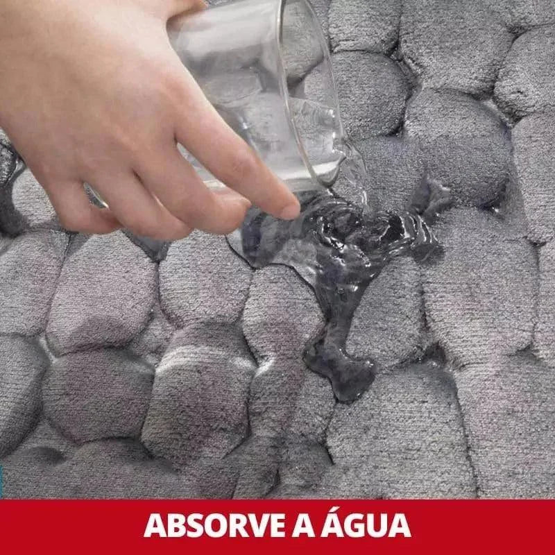 Tapete Antiderrapante Absorvente para Banheiro de Algodão Lenogue