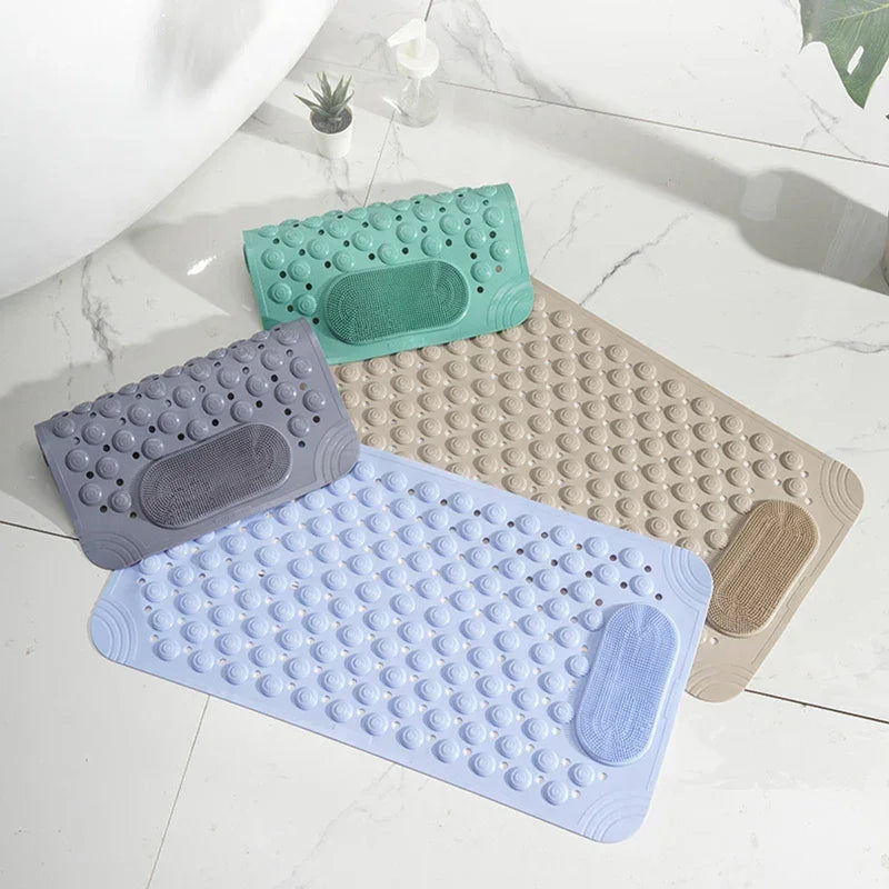 Tapete Antiderrapante com Massagem e Textura Soft para Banheiro Lenogue