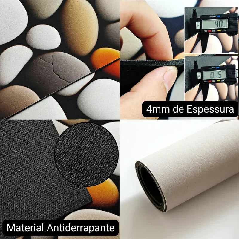 Tapete Diatomito Antiderrapante e Absorvente para Cozinha Lenogue