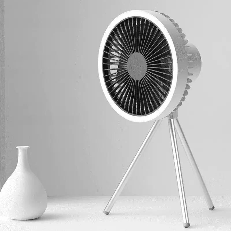 Ventilador Portátil Recarregável Preto com 3 Velocidades para Casa Lenogue
