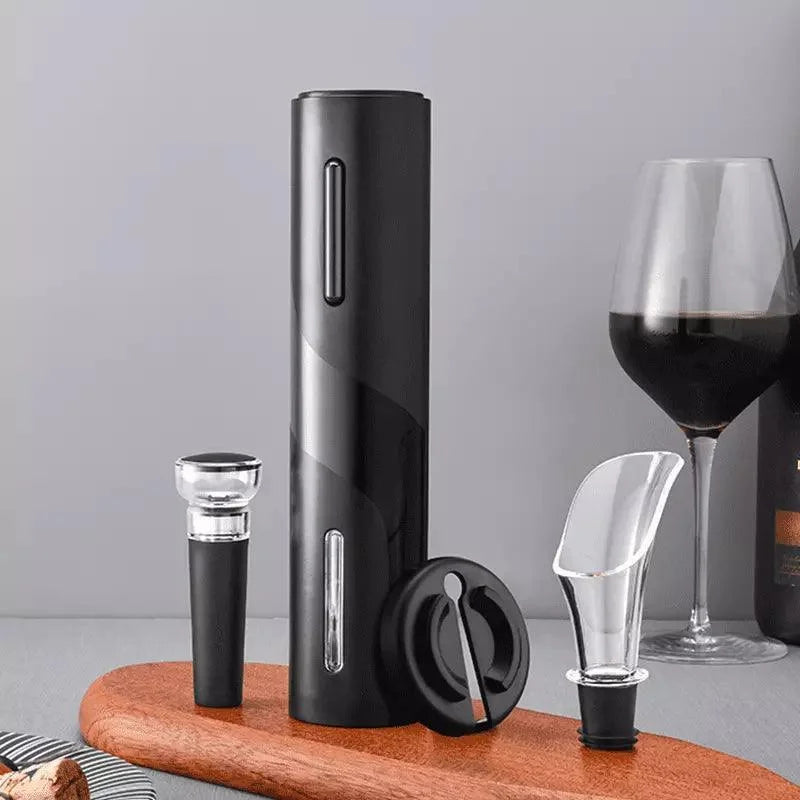 Abridor de Vinho Elétrico Recarregável com Design Sofisticado Lenogue Preto
