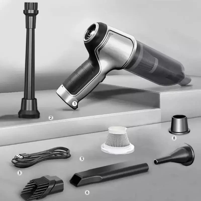 Aspirador de Pó Portátil 4 em 1 sem Fio Recarregável Ultrapower Lenogue Profissional + 5 Acessórios Grátis
