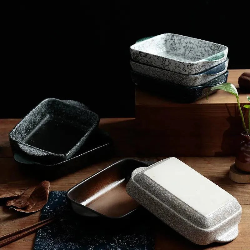 Assadeira de Cerâmica Japonesa para Forno Mesa e Servir Lenogue