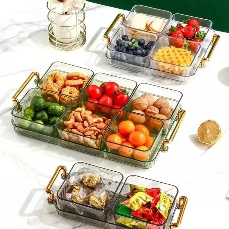 Bandeja Multifuncional para Lanches com Potes Organizadores Lenogue