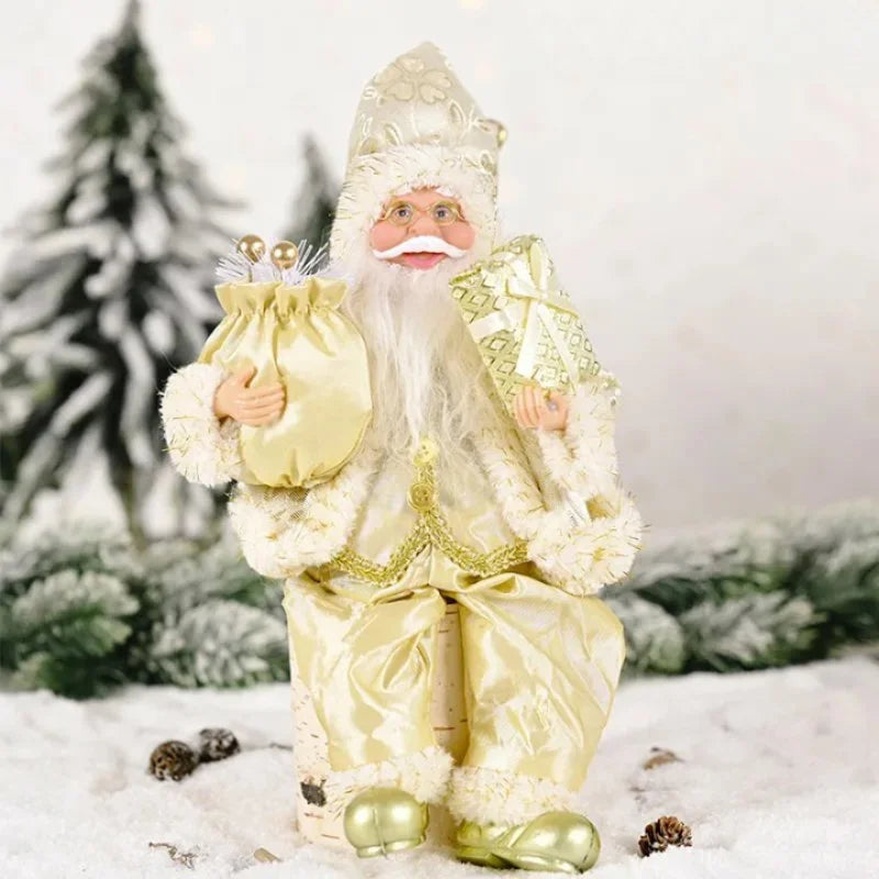 Boneco Papai Noel 30cm para Decoração de Natal Lenogue Mod. 01