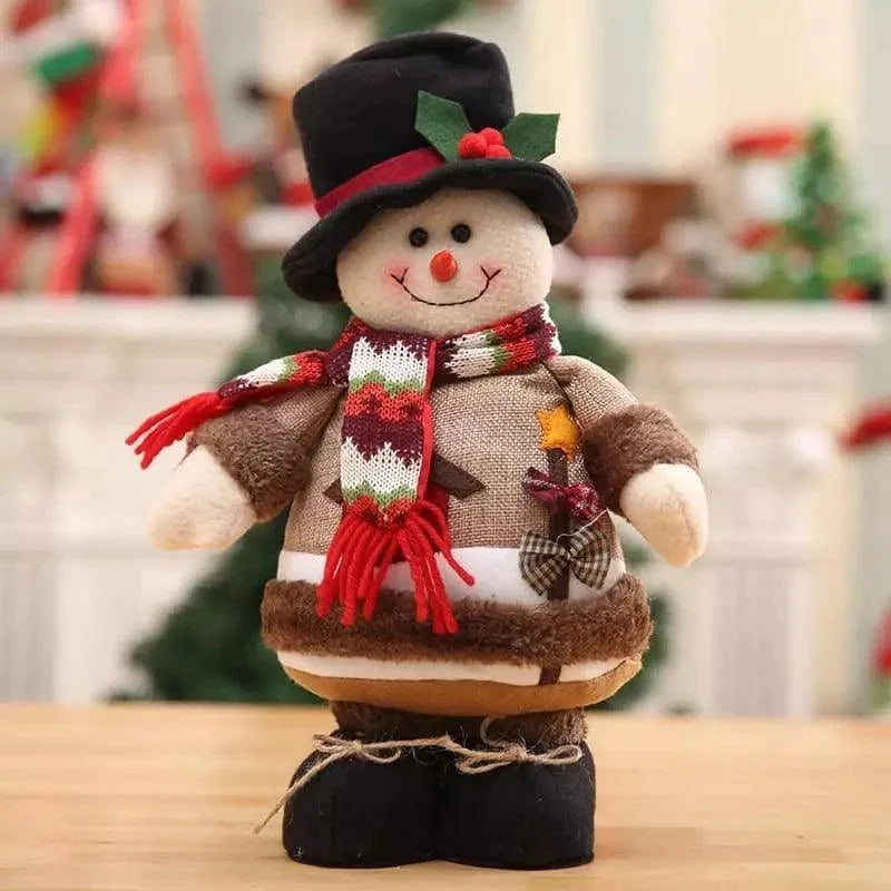 Bonecos de Natal Pelúcia para Decoração Festiva Lenogue Boneco Neve