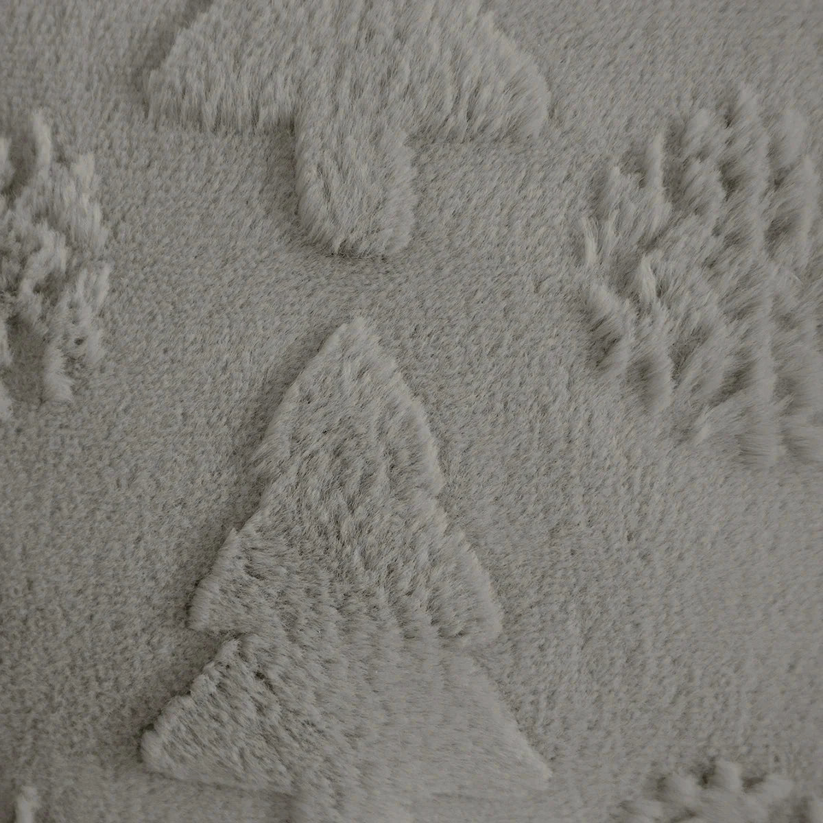 Capa de Almofada Natalina Plush Jacquard Floco Neve Lenogue