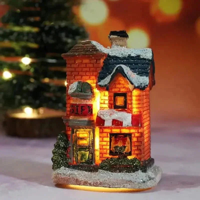 Casas Iluminadas de Natal para Decoração Festiva Lenogue Modelo 06