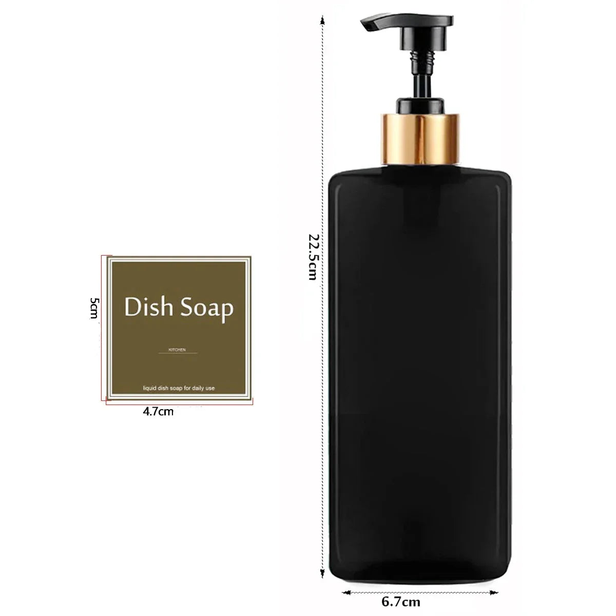 Conjunto Dispenser Refilável para Sabonete e Shampoo Lenogue