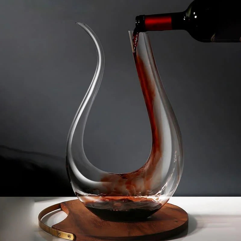 Decanter de Vinho Vidro em Formato Cisne 1500ml Lenogue Transparente