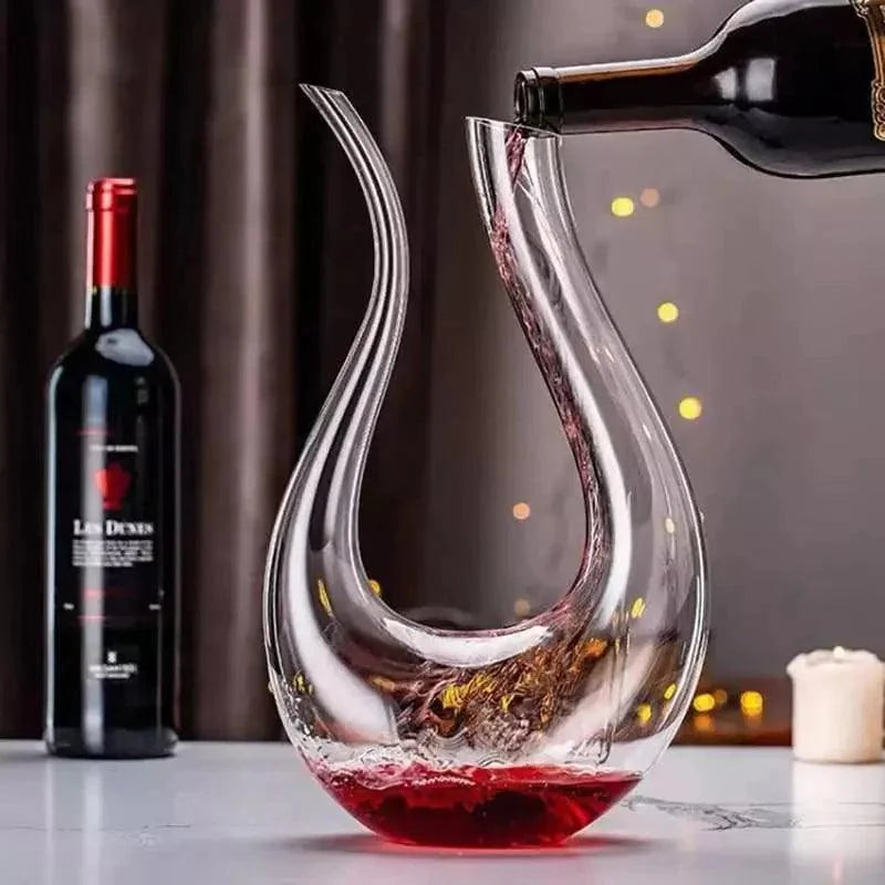 Decanter de Vinho Vidro em Formato Cisne 1500ml Lenogue Transparente