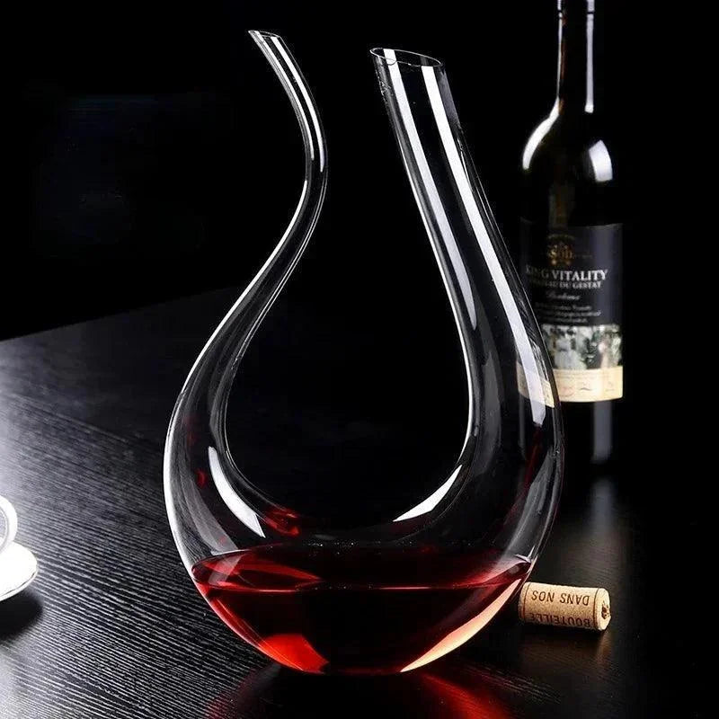 Decanter de Vinho Vidro em Formato Cisne 1500ml Lenogue Transparente