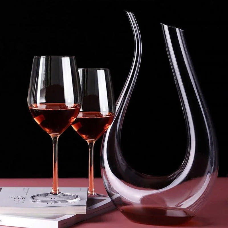 Decanter de Vinho Vidro em Formato Cisne 1500ml Lenogue Transparente