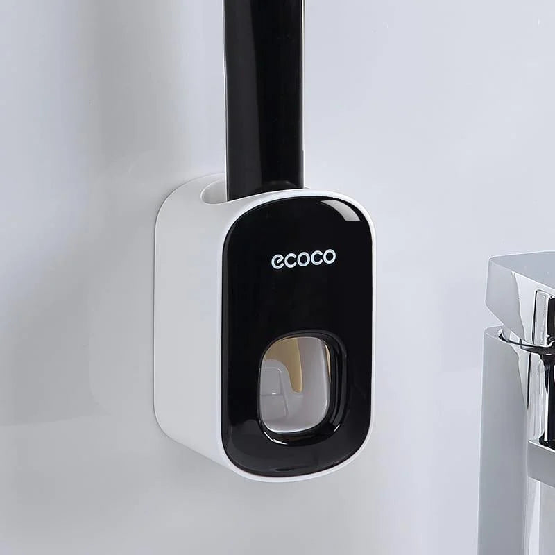 Dispenser Automático de Pasta Dente Compacto para Banheiro Lenogue Preto