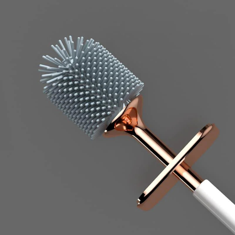 Escova Sanitária de Silicone com Suporte e Cerdas Flexíveis Lenogue