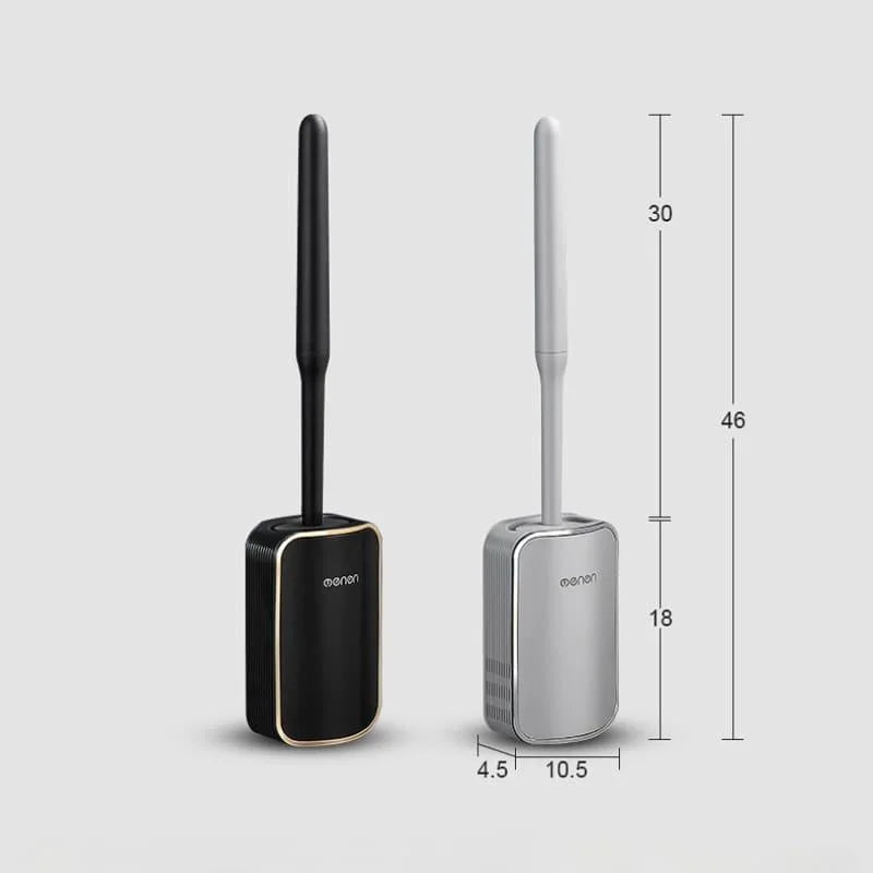 Escova Sanitária de Silicone com Suporte para Banheiro Lenogue