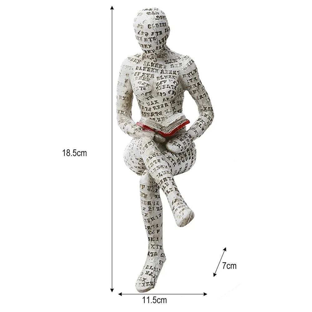 Escultura Abstrata de Resina para Decoração Sala Lenogue Mod. c