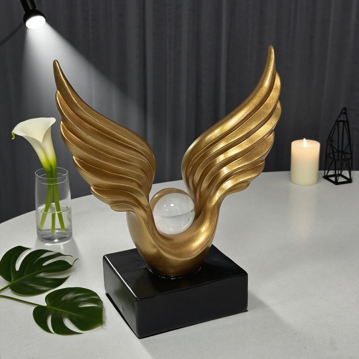 Escultura Asas de Anjo Parfum Design Artesanal Lenogue