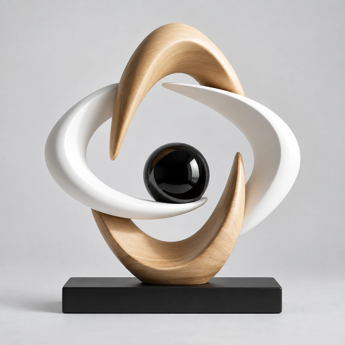Escultura em Resina Lumière Acabamento Fosco Design Geométrico Lenogue