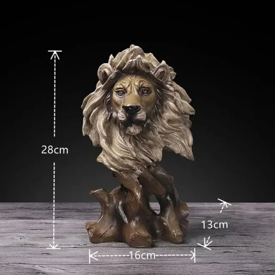 Estátua Decorativa de Animal em Resina Estilo Europeu Lenogue